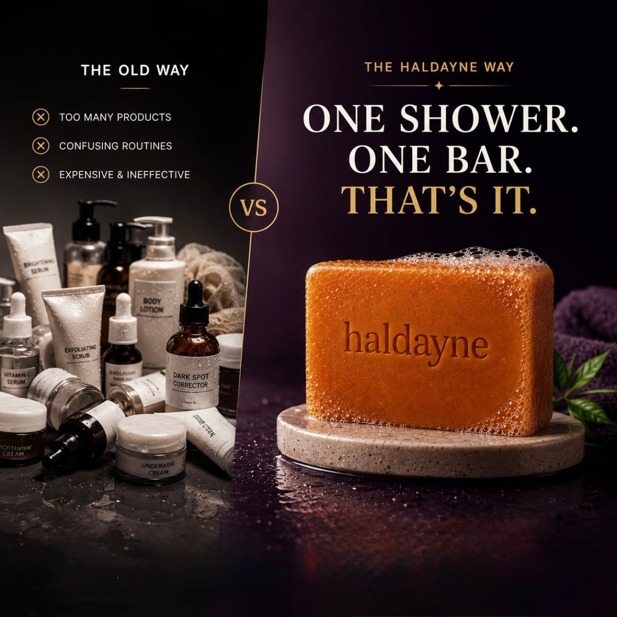 Turmeric + Kojic Acid Glow Bar - Haldayne