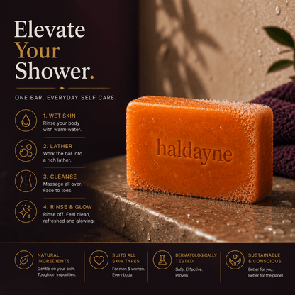 Turmeric + Kojic Acid Glow Bar — Single Bar - Haldayne