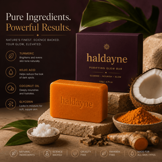 Turmeric + Kojic Acid Glow Bar — Single Bar - Haldayne